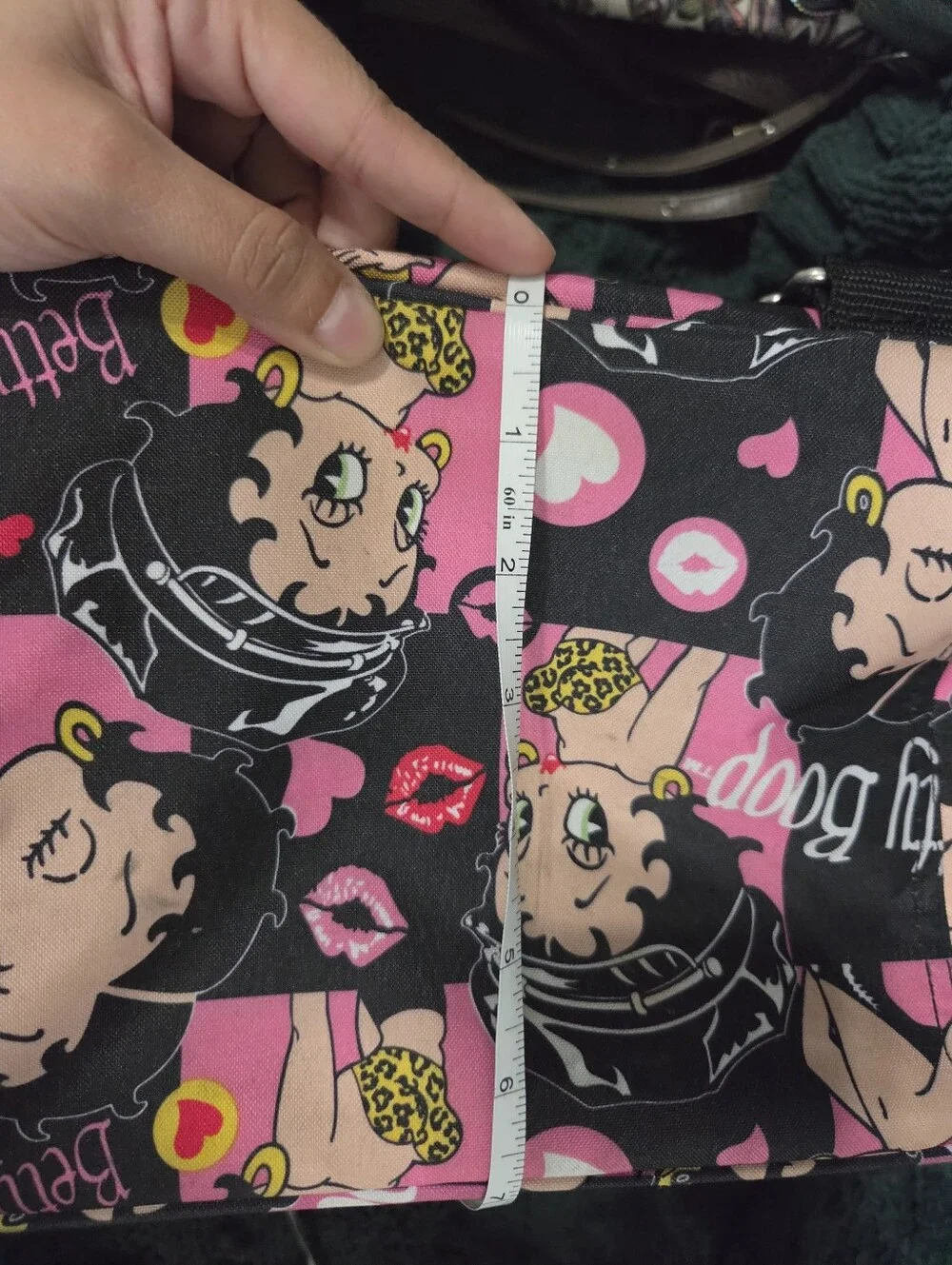 Betty Boop Pink & Black Backpack